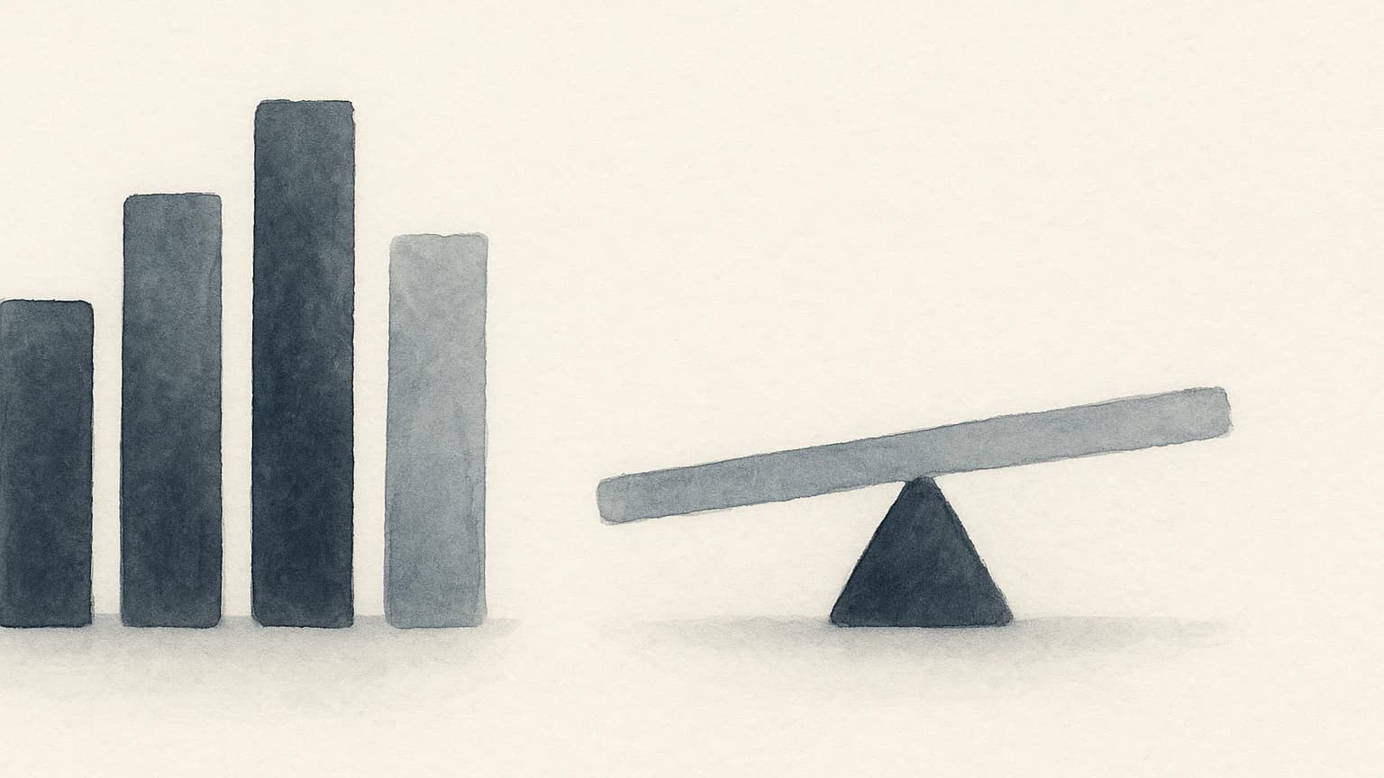 Illustration eines Praxisbudgets mit Waage-Symbol für die Rückkehr zur morbiditätsbedingten Gesamtvergütung