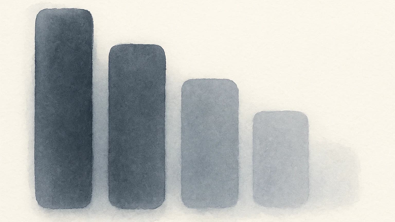 Illustration eines abwärts zeigenden Diagramms neben einem Euro-Symbol für Honorarentwicklung