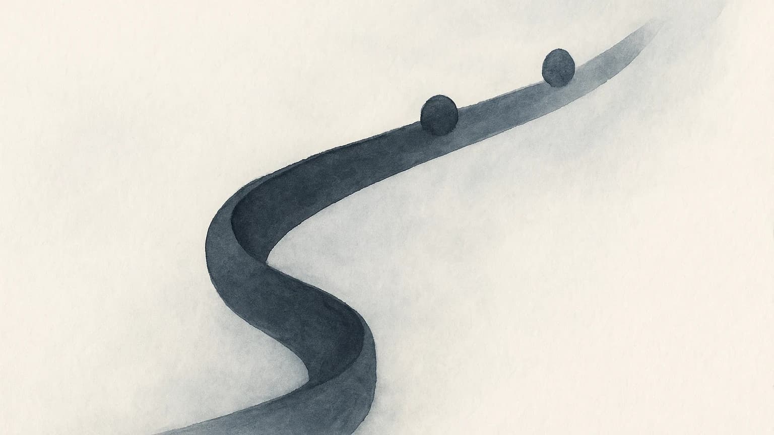 Illustration eines Weges als Sinnbild für den Weg in die psychotherapeutische Niederlassung