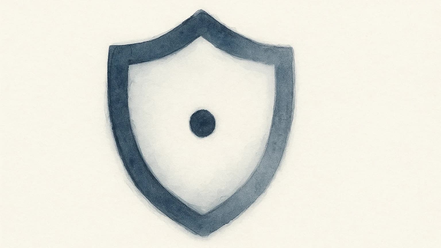 Illustration eines Schutzschilds über Patientenakten als Symbol für Datenschutz