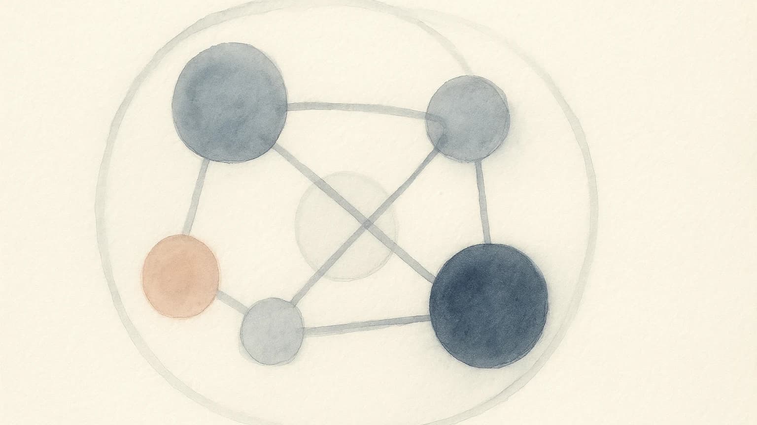 Illustration vernetzter Heilberufler:innen im verifizierten Fachaustausch