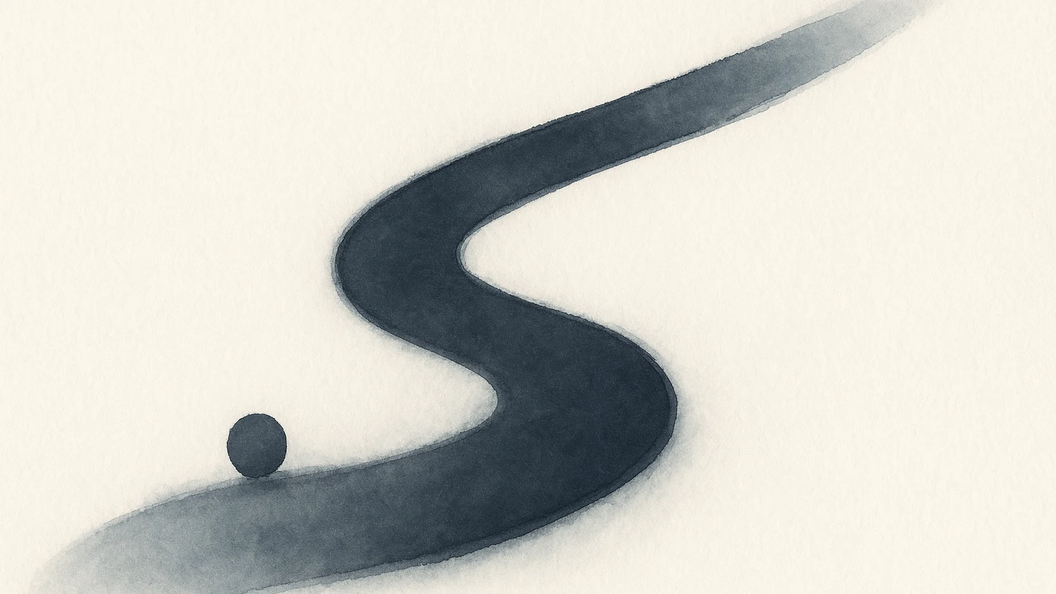 Abstrakte Slate-Illustration eines Übergabe-Pfads