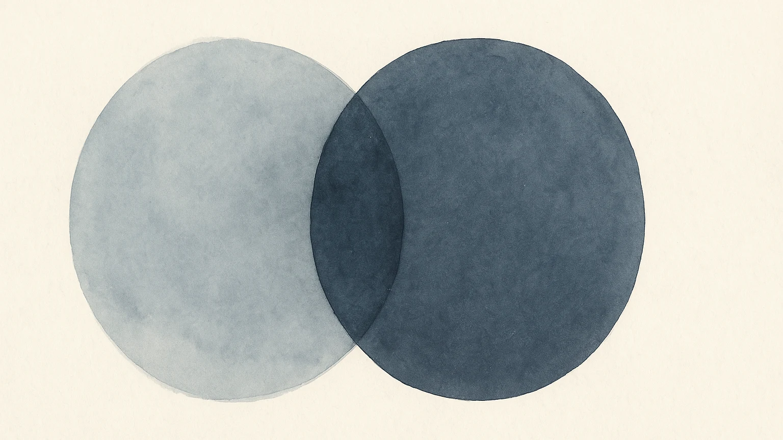 Abstrakte Slate-Illustration geteilter Schnittmenge